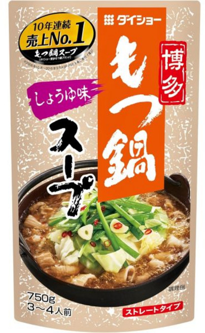 일식 국물 조미료 다이쇼 하카타 모츠나베 스프 간장 맛 750gx2병, 750g