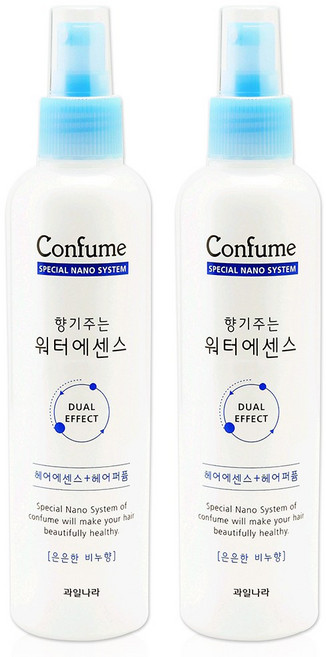 과일나라 컨퓸 향기주는 워터 헤어 에센스 은은한 비누향, 252ml, 2개