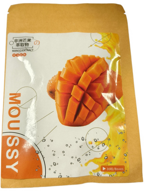 MOUSSY 非洲芒果萃取物 代謝 飽控 燃燒, 1個, 30顆