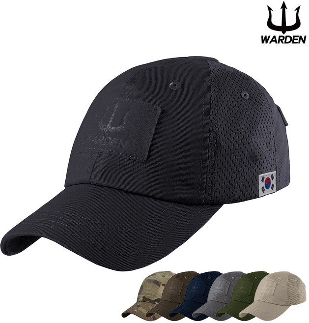 워든 PMC 볼캡 택티컬 모자 전술 아웃도어 군인 태극기 야구 낚시 등산 밀리터리, 2.일반타입, 1.블랙, 1개