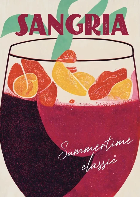 5d DIY 다이아몬드 아트 페인팅 키트 음료 Caipirinha 진 토닉 Sangria Aperol Spritz 빈티지 주방 자수 모, 04 20x30cm Round, 17 BZ1592-13