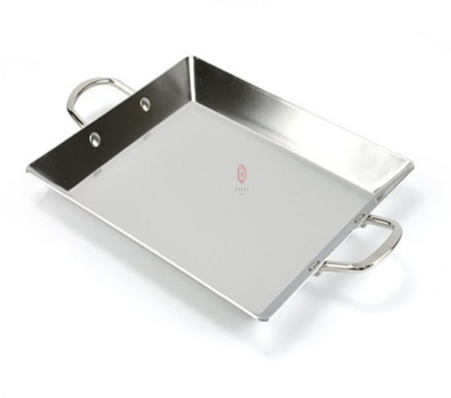 인덕션 스텐 통삼중 사각 볶음팬 소 이안무역 철판팬 곱창