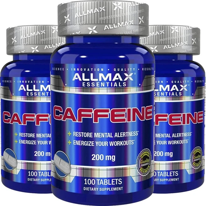 올맥스 카페인 200mg 타블렛, 100정, 3개 - 쿠팡