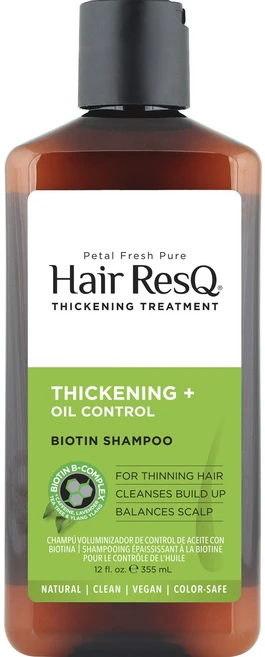 페탈프레쉬 헤어 레스큐 씨크닝 + 오일 컨트롤 비오틴 샴푸, 1개, 355ml - 쿠팡