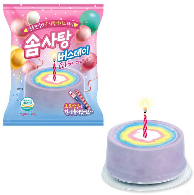 솜사탕 버스데이, 25g, 1개
