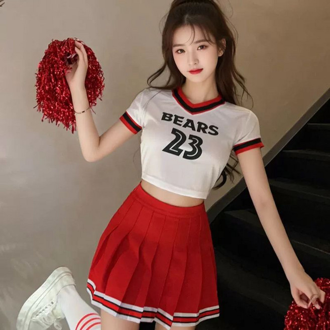 yulmubao 치어리딩의상 치어리더복 유니폼 치어리딩복