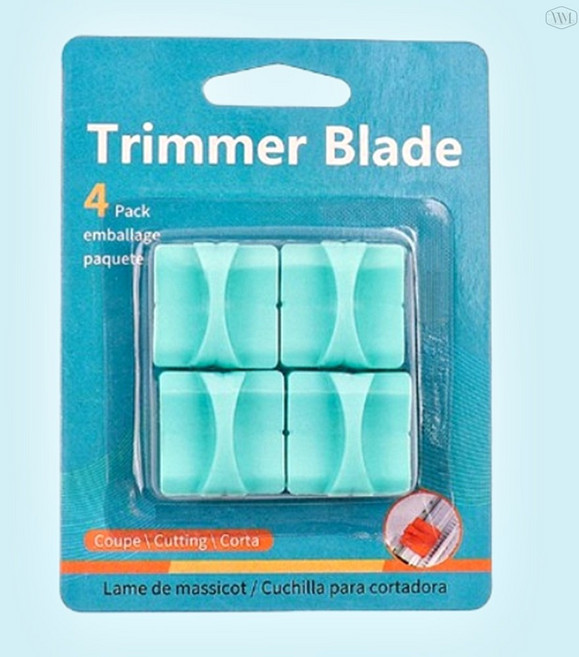커터 날 트리머 사무용 칼 블레이드 칼날 푸셔 종이 재단 리필용, 4개입(블랙)