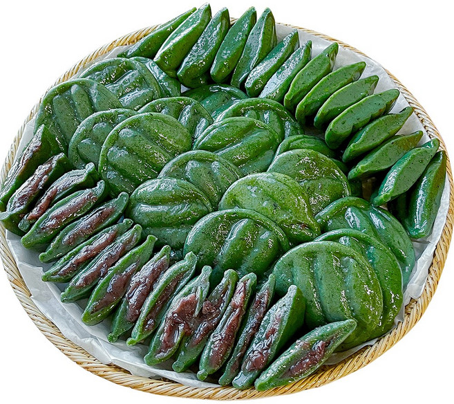 농가살리기 굳지 않는 국내산 해풍 쑥개떡, 1박스, 3kg, 앙금쑥개떡