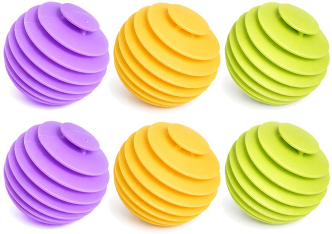 코튼하임 엉킴 구김방지 대형 컬러세탁볼 6P, 1세트, 혼합