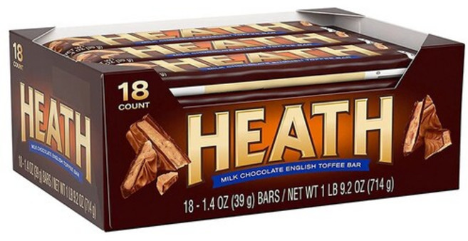 Heath 할로윈 헤쓰 밀크 초콜릿 39g x 18팩 잉글리쉬 토피 캔디 Milk Chocolate Toffee Candy