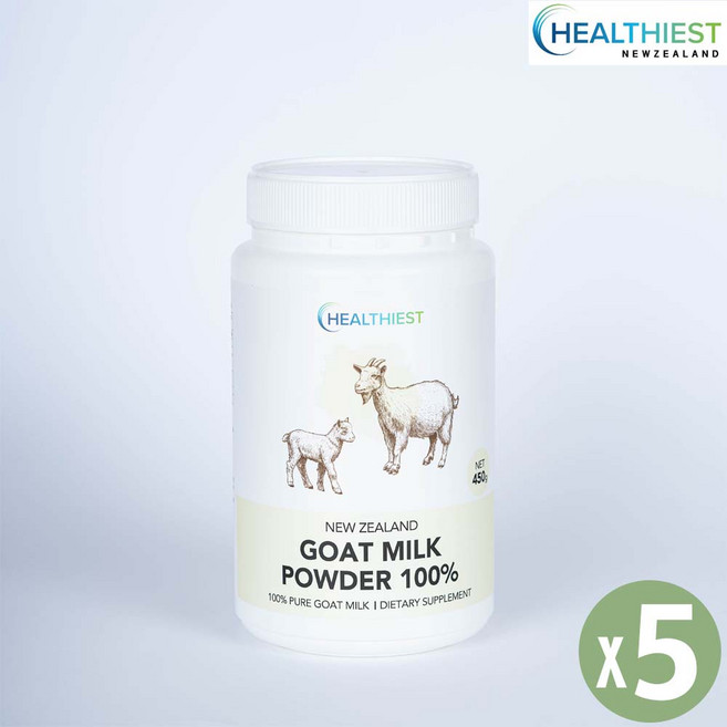 [헬씨스트](5통) 뉴질랜드 헬씨스트 고트밀크 파우더 100% 450g, 5박스