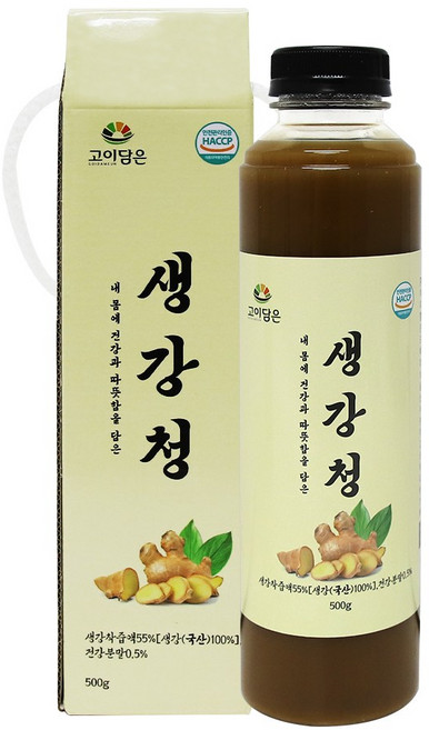 생강청 국산 생강 도라지 비정제원당 진저 생강차 환절기 기관지 감기, 2개
