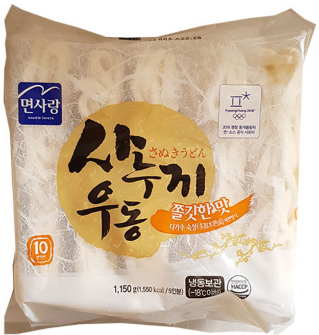 면사랑 냉동사누끼우동-쫄깃한맛 1BOX(1.15kgX4개), 4개, 1.15kg