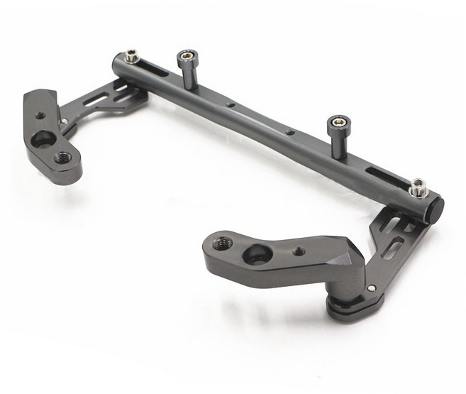 서문 오토바이 범용 고급 핸들바 크로스바 봉지걸이바, 1개, 그레이실버