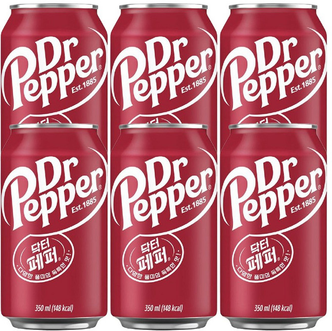 닥터페퍼 350ml 6캔, 6개