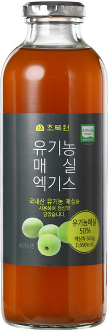 초록원 유기농 매실엑기스, 660g, 1개입, 3개