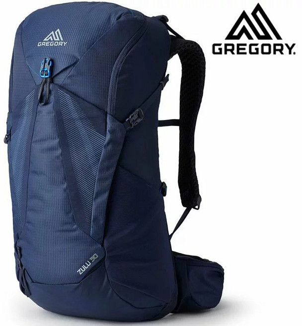 Gregory 30L 新款 ZULU 登山背包 附雨套 【野外營】 健行背包 GG145291, 榮光藍