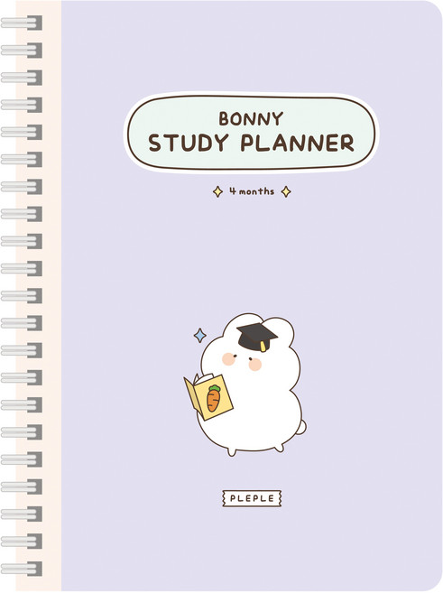 플레플레 보니 4개월 스터디플래너, 4 합격 라벤더, 1개
