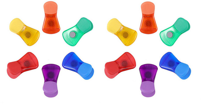 [제이스공구] 조미료 과자봉지 밀폐 자석집게 마그네틱 클립, 12개