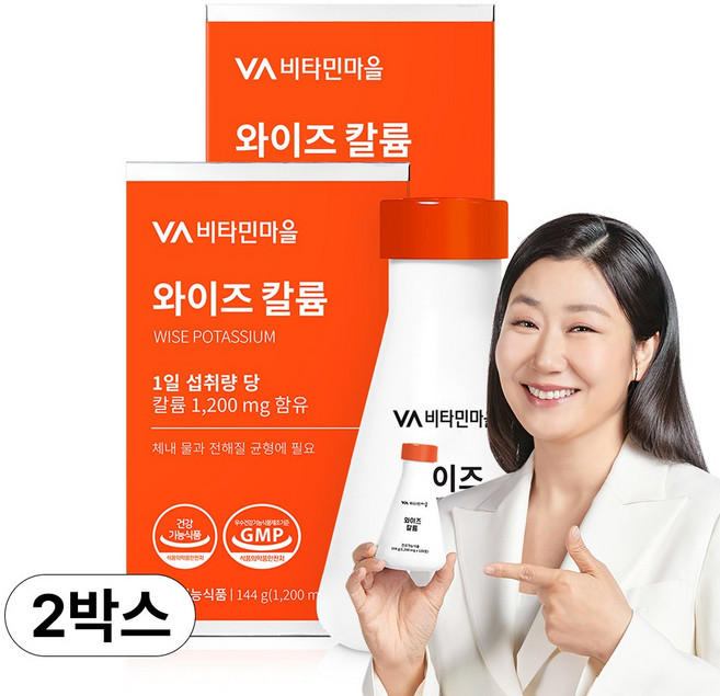 비타민마을 와이즈 칼륨, 120정, 2개