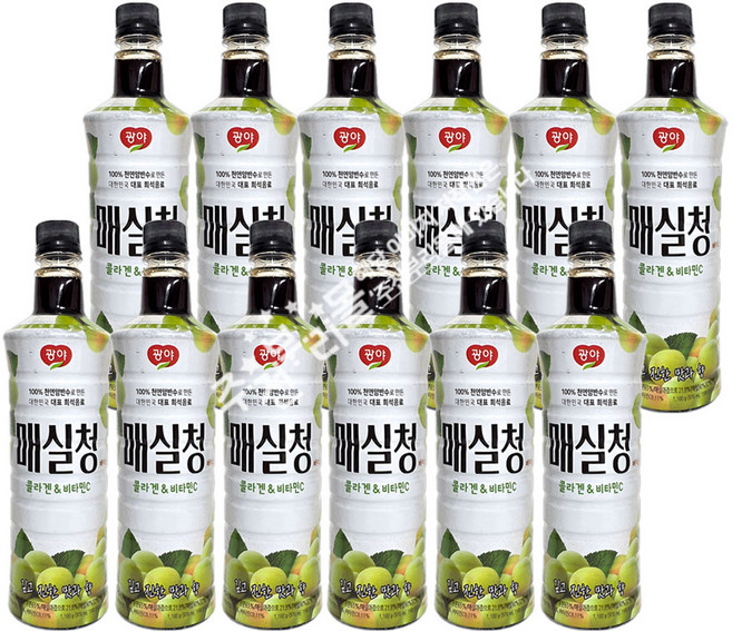 늘감사 매실청 베이스, 970ml, 12개