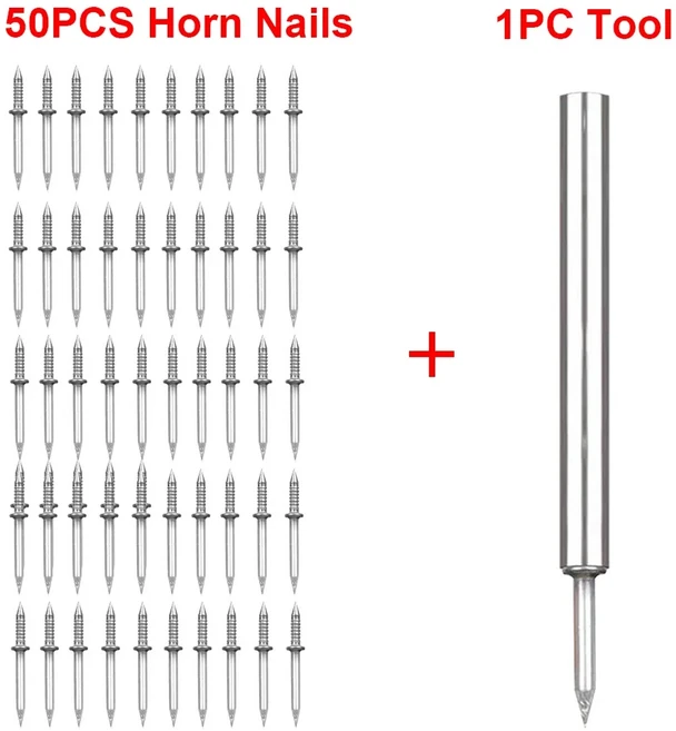 10-100개 시멘트 못 무자국 양쪽 끝이 있는 세트 튼튼한 녹 방지 탄소강 스커팅 라인, 01 51pcs