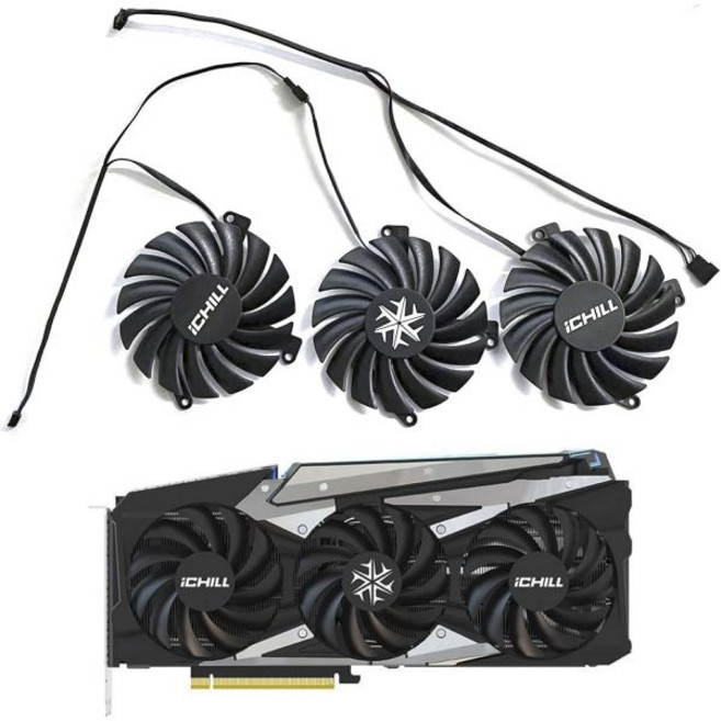 CF-12915S CF-12910S 85MM 4PIN RTX3060 RTX3070 RTX3080 GPU 쿨러 INNO3D RTX 3070 3070Ti 3080Ti 3090 IC, 1개