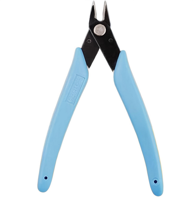 섬세한 절단 프라모델 부품 조립 니퍼 펜치 도구 BY-170II, 02하늘색, 1개