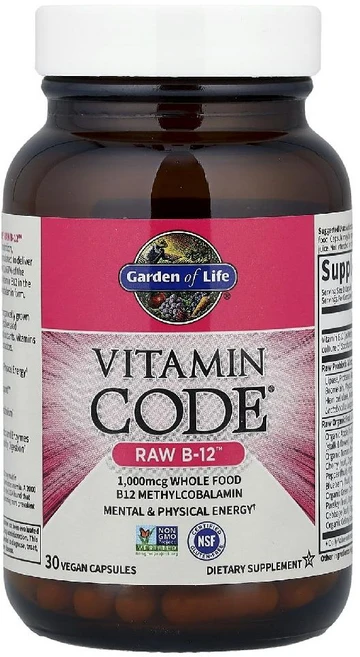 가든오브라이프 Vitamin Code RAW B12 비타민B12 베지캡슐 30정, 1개 - 쿠팡