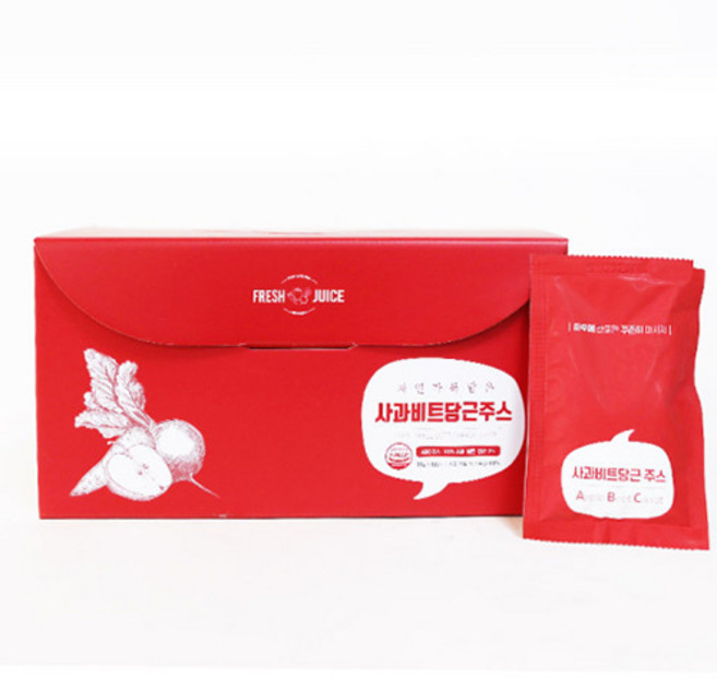 농부야부탁해 사과비트당근주스 ABC주스 NFC착즙 100ml X 30포, 1개