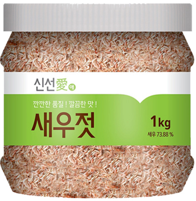신선애 새우젓 용기 1kg, 1개