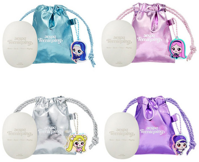 티니핑 에스파 거울 파우치 키링 굿즈 세트, 1개, 윈터