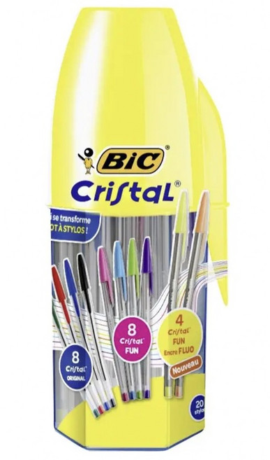 BIC 原子筆 20色套裝，多色選擇繪畫書寫皆宜, 1個