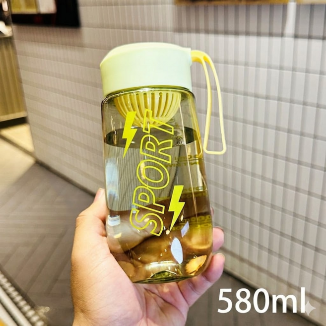 텀블러 물병 보틀 대용량 냉장고 물병 쉐이커 물통, 1개, 580ml, 녹색