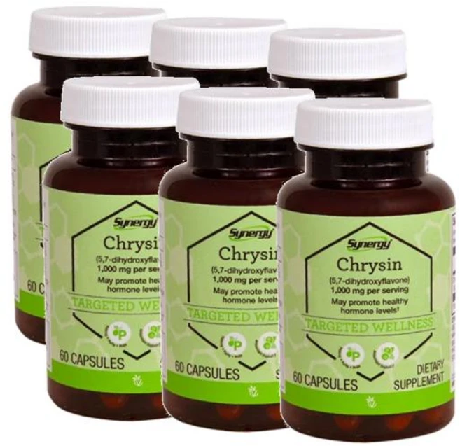 비타코스트 크리신 1000mg 퍼서빙(30일분) Vitacost Chrysin, 6개, 60정 - 쿠팡