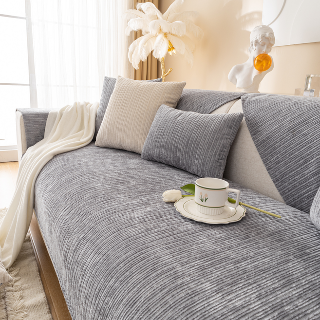 Olivet 누빔 셰니얼 쇼파패드 부드러운 논슬립 사계절 공용