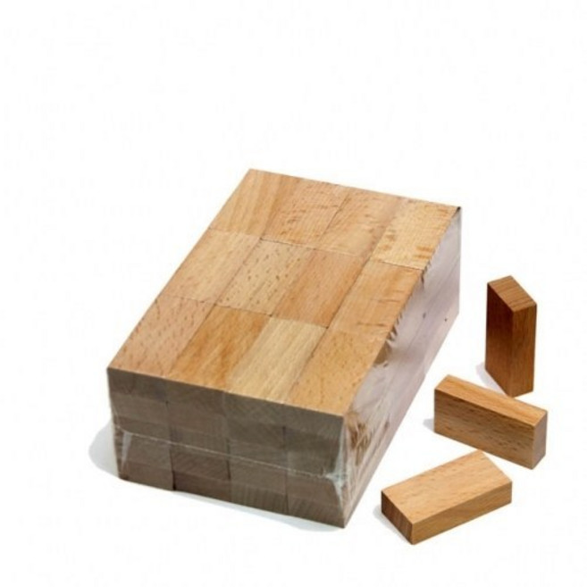 5cm 50개 직육면체 쌓기나무 목재큐브, 1개