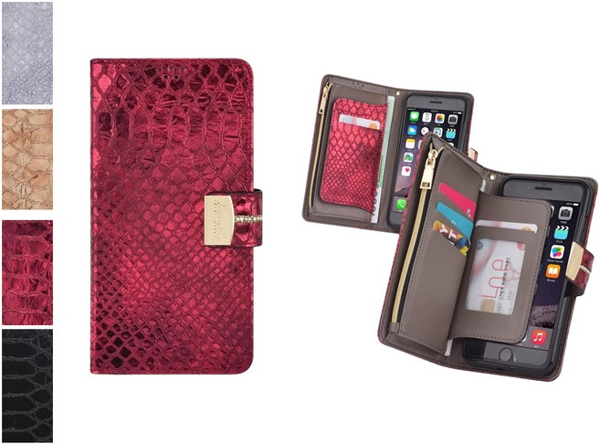 갤럭시A32 케이스 SM-A325N 가죽 메탈 까밀노아 (큐빅 지퍼) 슬림형 더블 카드 수납 지폐 포켓 지갑