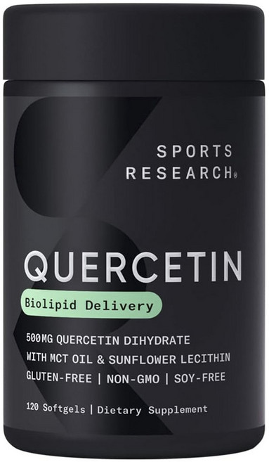 SPORTS RESEARCH 槲皮素軟膠囊 500mg, 1個, 120顆