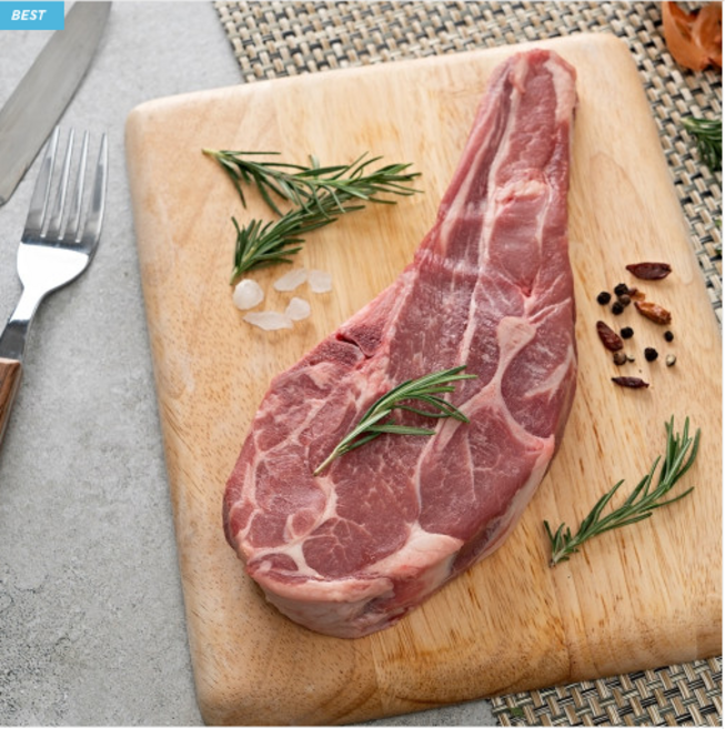 양마호크 양갈비 토마호크 숄더랙 프랜치랙 양꼬치 양고기 캠핑, 대왕 양꼬치 350g(5꼬치), 1개