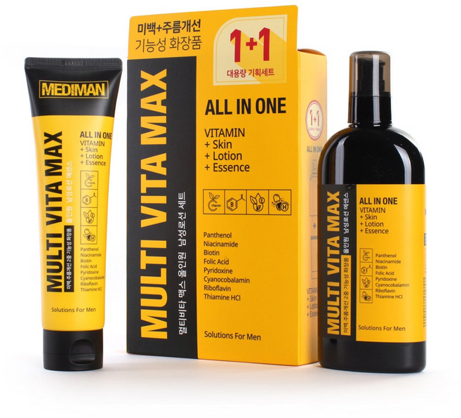 메디맨 비타맥스 올인원 남자 로션 미백 대용량 (450ml) 최신상품, 1개