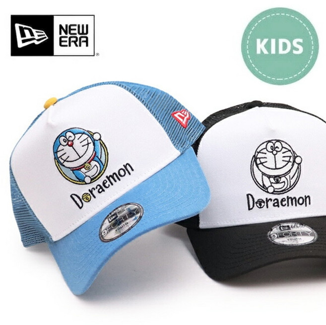 뉴에라 키즈 야구모자 도라에몽 9FORTY A-Frame 52-55.8cm 6~15 청소년