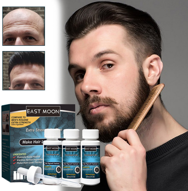 [효과 보장] 1/1+1 탈모 앰플 모발 영양제 에센스 두피 케어 모낭 활성화 집중 관리 헤어 세럼, 3개, 60ml