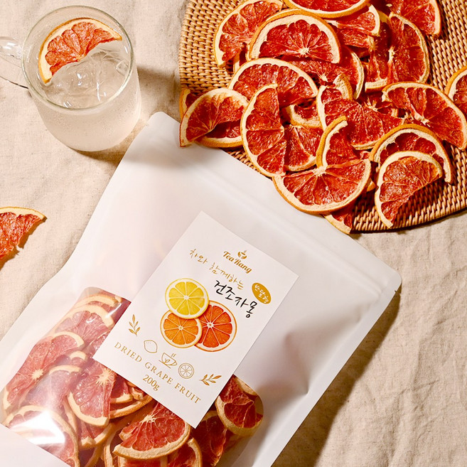 티랑 건조자몽 (반달형), 1개, 1개입, 200g