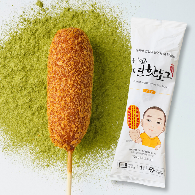 양평 두물머리 연핫도그 연잎핫도그 순한맛, 4개, 120g