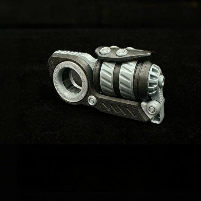 震旦品牌 EDC 解壓 迷你鑰匙扣 減壓軸器 掛件 潮玩, 1個, 炫酷黑