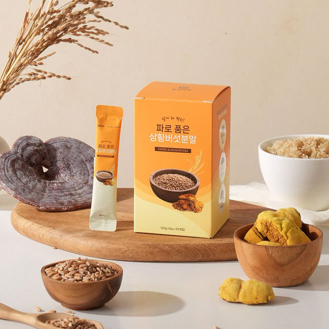 경성약초 파로 품은 상황버섯 분말 영지버섯, 1박스