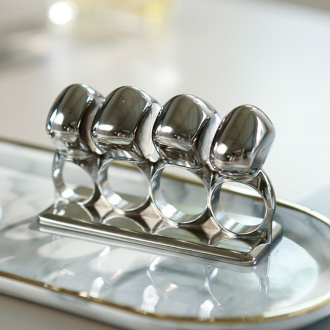 [너클랙스] 티타늄 바디 너클랙스 / 근막이완 마사지기, 실버, 1개, 1