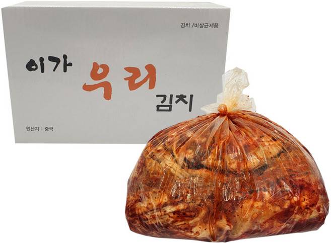 이가 우리김치 10kg 대용량 포기김치 업소용김치 식당용, 1개