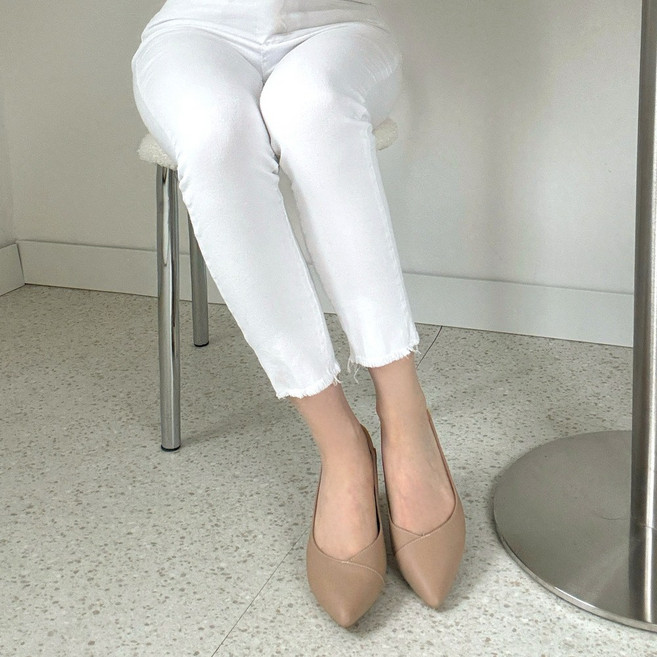 러블리디 에밀리아 편안한 포인티드 토 플랫폼 펌프스